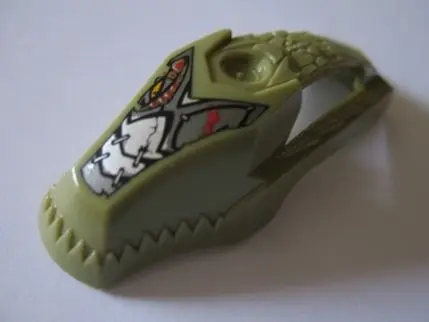 Olive Green Flywheel Fairing Crocodile Streamlined Shape with Cragger Pattern