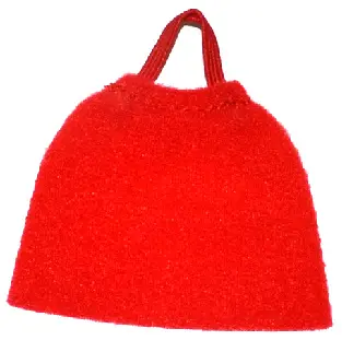Red Duplo Wear Cloth Cape with Elastic Loop