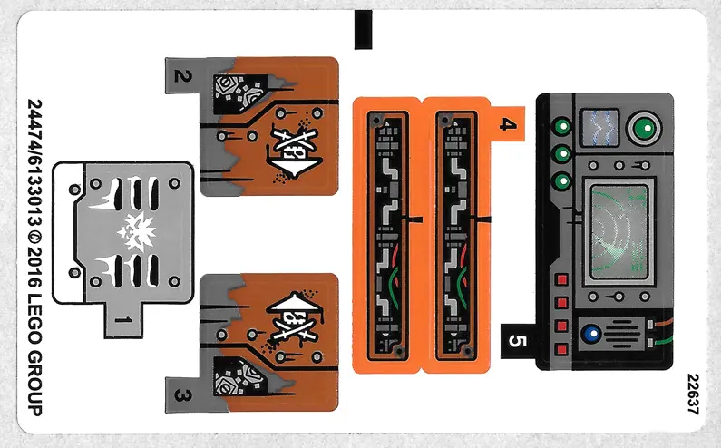 Sticker Sheet for Set 70603 - International Version - (24474/6133013)