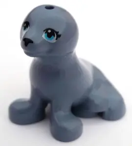 Sand Blue Seal, Friends Style with Black Nose and Eyelashes, Medium Azure Eyes Pattern