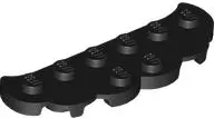 Black Plate, Round 2 x 6 Scalloped Edge