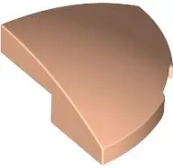 Light Nougat Slope, Curved 2 x 2 x 2/3 Corner Round