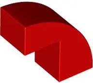 Red Slope, Curved 2 x 1 x 1 2/3