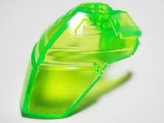 Trans-Bright Green Hero Factory Helmet Visor with Clip