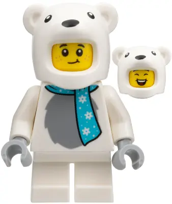 - Boy, Polar Bear Costume, Medium Azure Scarf