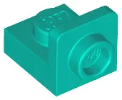 Dark Turquoise Bracket 1 x 1 - 1 x 1 Inverted