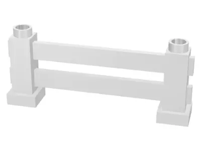 White Duplo Fence 1 x 6 x 2 Farm