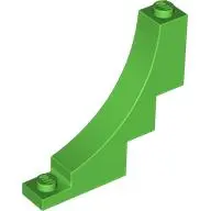 Bright Green Arch 1 x 5 x 4 Inverted