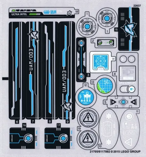 Sticker Sheet for Set 70173 - (21705/6117892)