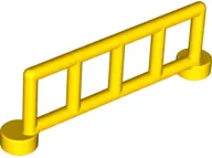 Yellow Duplo Fence 1 x 6 x 1 1/2 Railing with 5 Posts