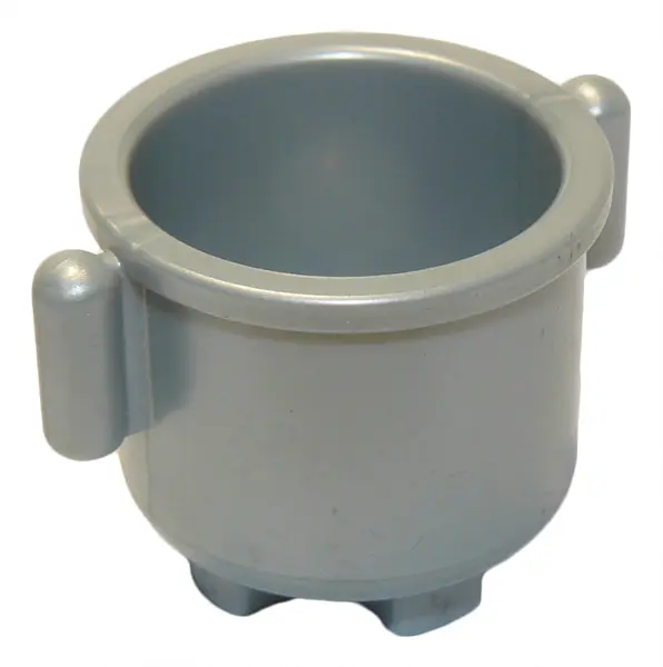 Pearl Light Gray Duplo Utensil Kettle with Closed Smooth Handles 2 x 2 x 1 1/2