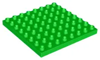 Bright Green Duplo, Plate 8 x 8