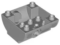 Light Bluish Gray Duplo Container Tank Lower Section with Outlet for Hose