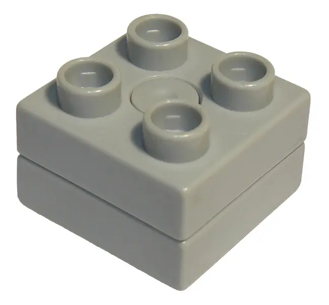 Light Bluish Gray Duplo Turntable Swivel 2 x 2 with Square Top