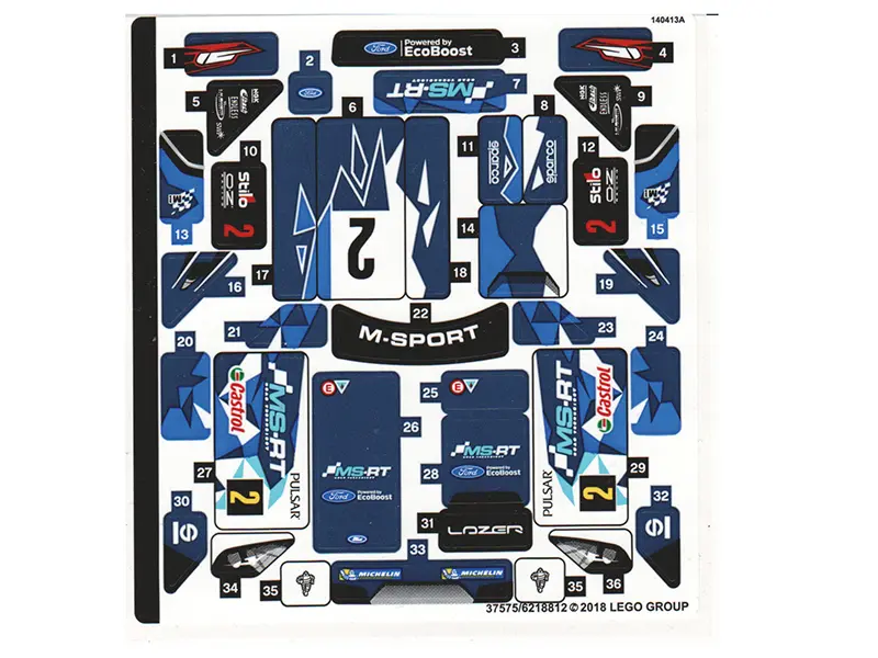 Sticker Sheet for Set 75885 - (37575/6218812)