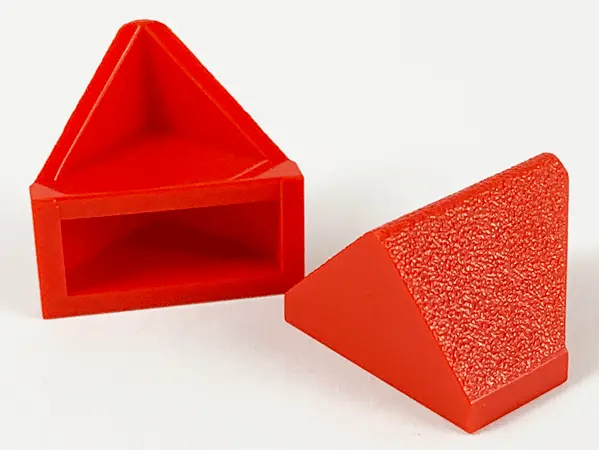 Red Slope 45 2 x 1 Double / Inverted without Bottom Tube or Bottom Stud Holder
