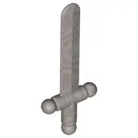 Flat Silver Minifigure, Weapon Sword, Shortsword
