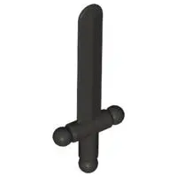 Pearl Dark Gray Minifigure, Weapon Sword, Shortsword