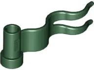 Dark Green Flag 4 x 1 Wave Right