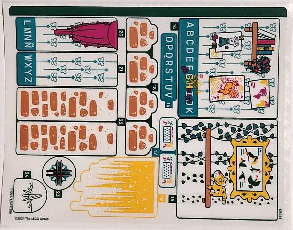 Sticker Sheet for Set 43245, Sheet 2 - (10109271/6491288)