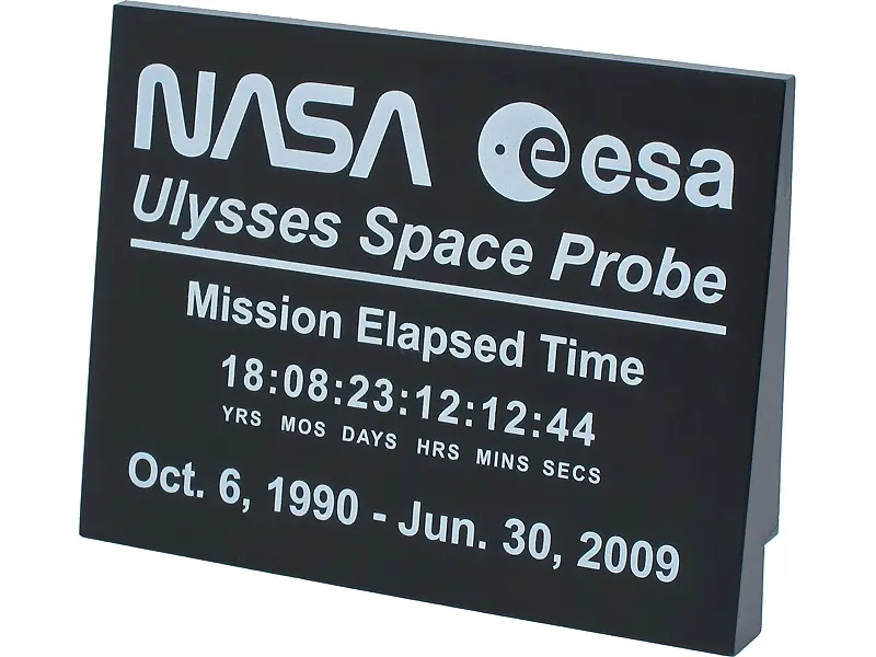 Black Slope 10 6 x 8 with NASA Ulysses Space Probe Pattern