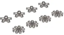 Silver Wheel Cover 5 Spoke Rimless and 9 Spoke Rimless for Wheel 72206pb01, 8 in Bag - 4 of Each (Mu