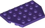 Dark Purple Wedge, Plate 4 x 6 Cut Corners