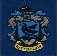 Dark Blue Tile 2 x 2 with HP 'RAVENCLAW' House Crest Pattern