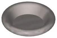 Flat Silver Minifigure, Utensil Dish 3 x 3