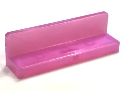 Satin Trans-Dark Pink Panel 1 x 4 x 1