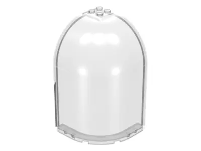 Trans-Clear Panel 6 x 6 x 9 Corner Convex with Curved Top
