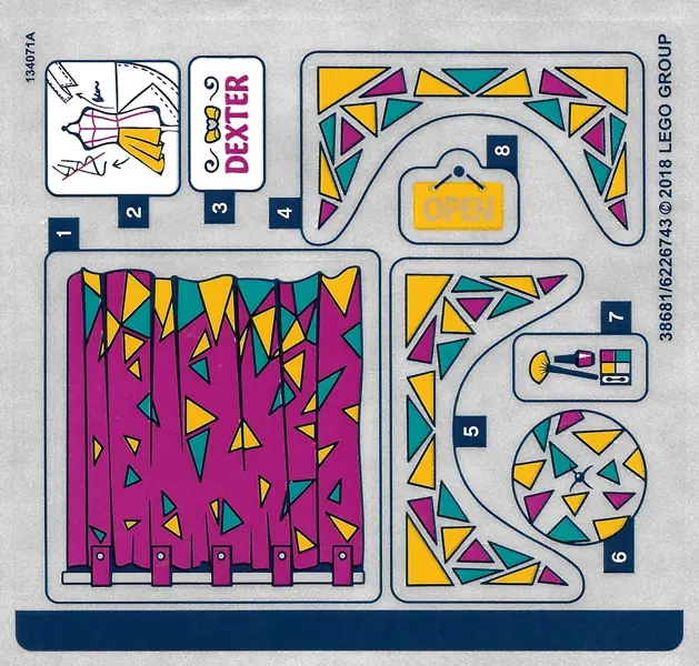 Sticker Sheet for Set 41344, Sheet 1 - (38681/6226743)