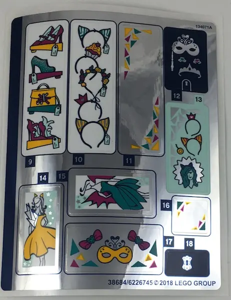 Sticker Sheet for Set 41344, Sheet 2, Mirrored - (38684/6226745)