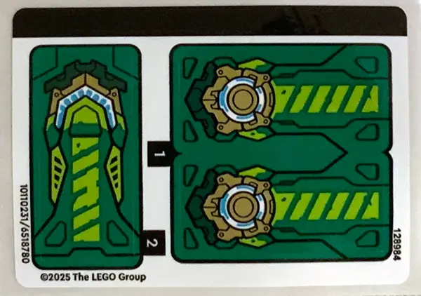 Sticker Sheet for Set 71828 - (10110231/6518780)
