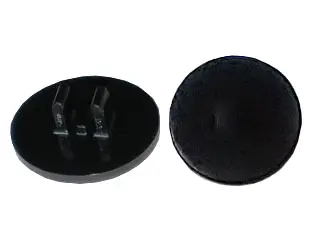 Black Road Sign 2 x 2 Round with Clip