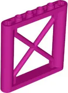 Magenta Support 1 x 6 x 5 Girder Rectangular