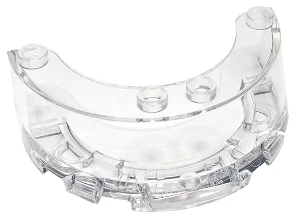 Trans-Clear Windscreen 4 x 6 x 1 1/3 Round