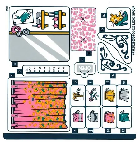 Sticker Sheet for Set 41427 - (67372/6296558)