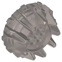 Flat Silver Wheel Hard Plastic with Small Cleats and Flanges