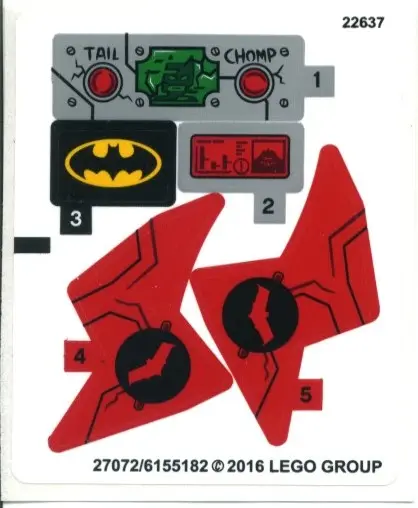 Sticker Sheet for Set 76055 - International Version - (27072/6155182)