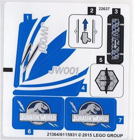 Sticker Sheet for Set 75915 - International Version - (21364/6115931)