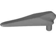 Dark Bluish Gray Dinosaur Jaw Lower Pteranodon with Pin - Flexible Plastic