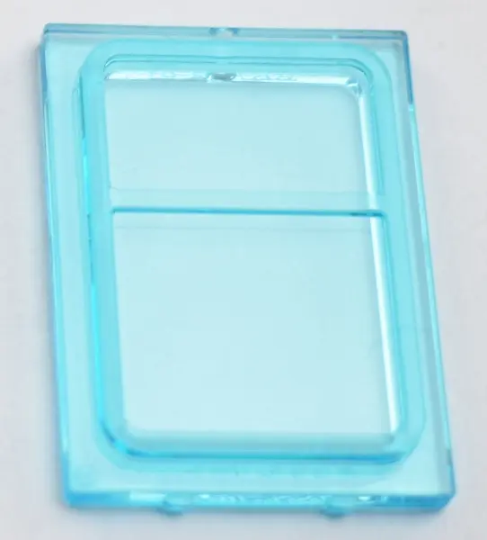 Trans-Light Blue Glass for Train Door with Lip on All Sides