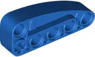 Blue Technic, Liftarm, Modified L-Shape Quarter Ellipse Thick 2 x 5