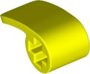 Neon Yellow Technic, Panel Curved 2 x 1 x 1