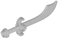 Light Bluish Gray Minifigure, Weapon Sword, Scimitar