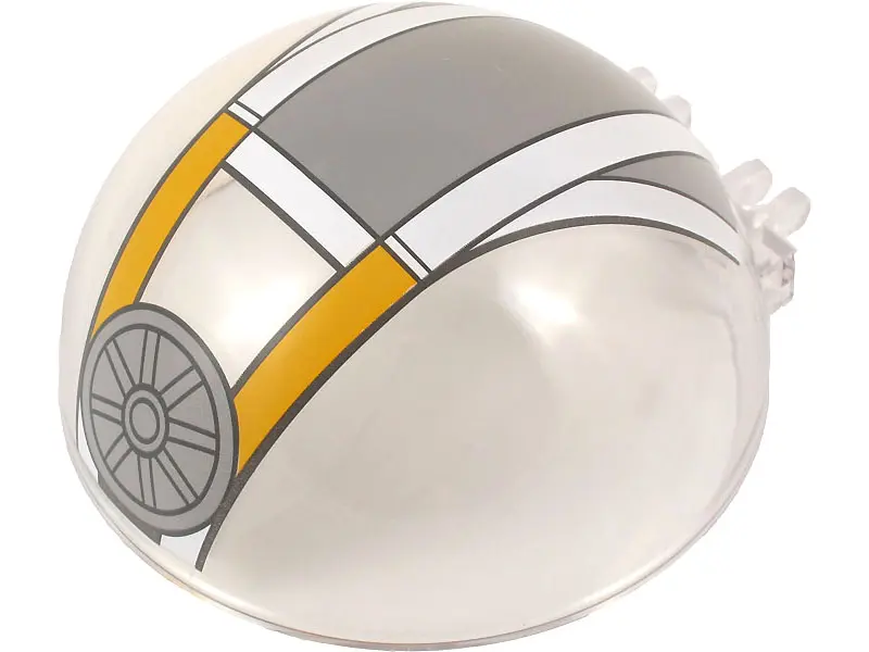 Trans-Clear Windscreen 8 x 8 x 3 Canopy Dome Half Sphere with Dual 2 Fingers with White, Light Bluis