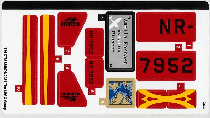 Sticker Sheet for Set 40450 - (77617/6338597)