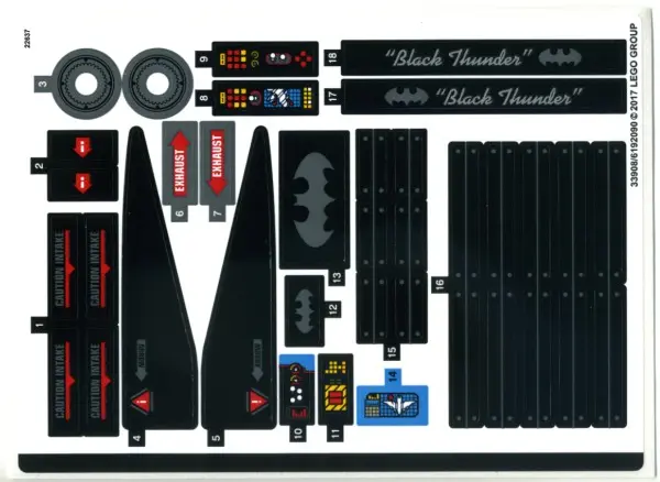 Sticker Sheet for Set 70916 - (33908/6192090)