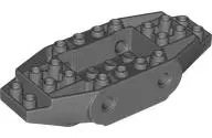 Dark Bluish Gray Vehicle, Base 4 x 10 x 1 2/3 with 4 Pin Holes